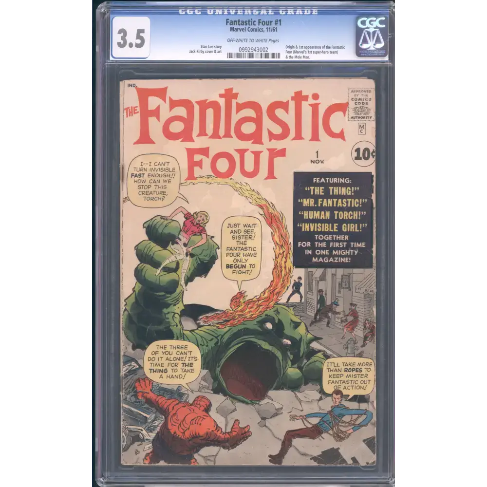 Fantastic Four #1 CGC 3.5 graded slab